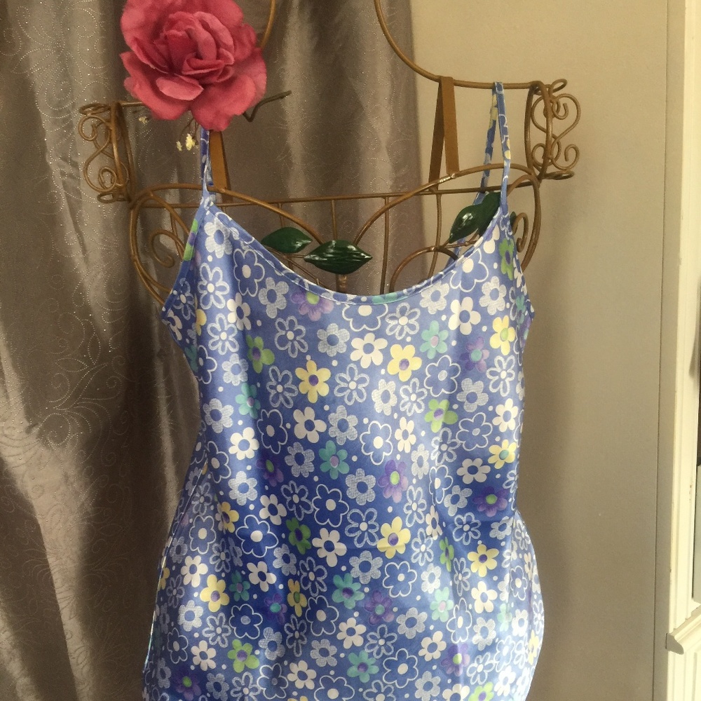 Short silky misses nighty blue APT 9 blue